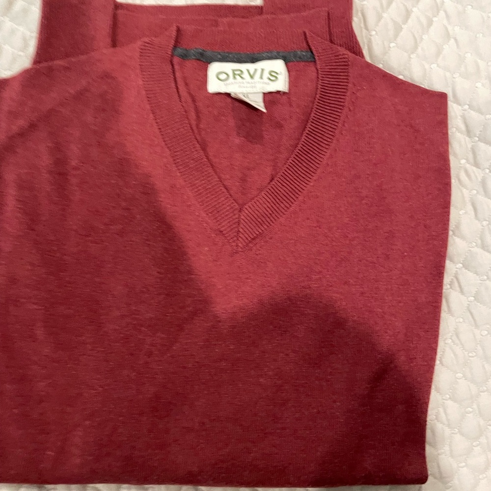 Orvis Men's Red Sweater